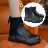 Maxbell Winter Snow Boots Insulated Ankle Boots Autumn Fashion for Walking Trail black 37yard