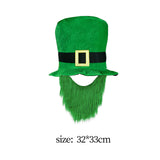 Maxbell ST Patricks day Hat for Adults W/ Beard Costume Rectangular