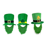 Maxbell ST Patricks day Hat for Adults W/ Beard Costume Rectangular