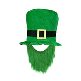 Maxbell ST Patricks day Hat for Adults W/ Beard Costume Rectangular