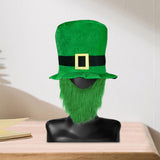 Maxbell ST Patricks day Hat for Adults W/ Beard Costume Rectangular