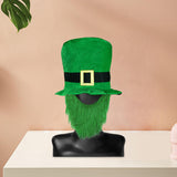 Maxbell ST Patricks day Hat for Adults W/ Beard Costume Rectangular