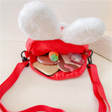Maxbell 3D Girls Shoulder Bag Plush Purse Cosplay Handbag Wallet Women Bunny Bags Style A