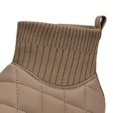 Maxbell Women's Snow Boots Comfortable Non Slip Ladies Boots for Hiking Hiker Work Camel Color 36