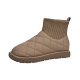 Maxbell Women's Snow Boots Comfortable Non Slip Ladies Boots for Hiking Hiker Work Camel Color 36