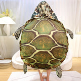 Maxbell Stuffed Animal Costume Turtle Shell Pillows Plush Toy for Pretend Play 60cm