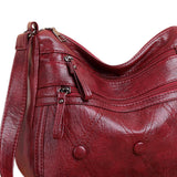 Maxbell Women Shoulder Bag Medium Large Capacity Simple Fashion Lightweight Red