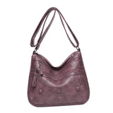 Maxbell Women Shoulder Bag Medium Large Capacity Simple Fashion Lightweight Violet