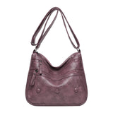 Maxbell Women Shoulder Bag Medium Large Capacity Simple Fashion Lightweight Violet