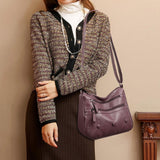 Maxbell Women Shoulder Bag Medium Large Capacity Simple Fashion Lightweight Violet