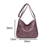 Maxbell Women Shoulder Bag Medium Large Capacity Simple Fashion Lightweight Violet