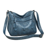 Maxbell Women Shoulder Bag Medium Large Capacity Simple Fashion Lightweight Blue