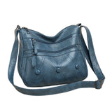 Maxbell Women Shoulder Bag Medium Large Capacity Simple Fashion Lightweight Blue