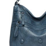Maxbell Women Shoulder Bag Medium Large Capacity Simple Fashion Lightweight Blue