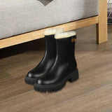 Maxbell Women's Winter Boots Zipper Closure Ankle Booties Casual Non Slip Shoes 39 Black