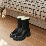 Maxbell Women's Winter Boots Zipper Closure Ankle Booties Casual Non Slip Shoes 39 Black