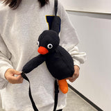 Maxbell Funny Plush Backpack Phone Bag Plush Toy for Children Kids Present