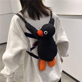 Maxbell Funny Plush Backpack Phone Bag Plush Toy for Children Kids Present