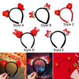 Maxbell Chinese New Year Headband Headwear Decoration for Women Girls Masquerade Style A