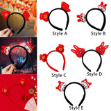 Maxbell Chinese New Year Headband Headwear Decoration for Women Girls Masquerade Style A