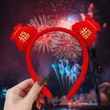 Maxbell Chinese New Year Headband Headwear Decoration for Women Girls Masquerade Style C