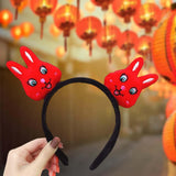 Maxbell Chinese New Year Headband Headwear Decoration for Women Girls Masquerade Style D