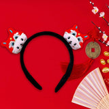 Maxbell Chinese New Year Headband Headwear Decoration for Women Girls Masquerade Style E