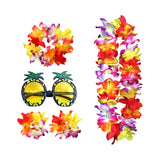 Maxbell Hawaiian Necklace Costume Set Beach Womens Fancy Dress Dress Decor Headband Multicolor