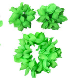 Maxbell Hawaiian Necklace Costume Set Beach Womens Fancy Dress Dress Decor Headband Green
