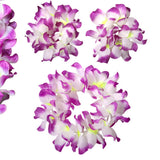 Maxbell Hawaiian Necklace Costume Set Beach Womens Fancy Dress Dress Decor Headband Violet