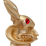 Maxbell Alloy Rabbit Brooch Breastpin Jewelry Bunny Lapel Pin for Coat Backpacks Hat StyleA