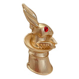 Maxbell Alloy Rabbit Brooch Breastpin Jewelry Bunny Lapel Pin for Coat Backpacks Hat StyleA