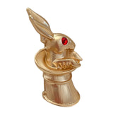 Maxbell Alloy Rabbit Brooch Breastpin Jewelry Bunny Lapel Pin for Coat Backpacks Hat StyleA