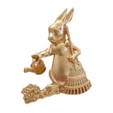 Maxbell Alloy Rabbit Brooch Breastpin Jewelry Bunny Lapel Pin for Coat Backpacks Hat StyleC