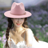 Maxbell Women Fedora Hats Casual Beach Thermal Wedding Costume Accessory Adjustable 55-58cm