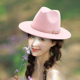 Maxbell Women Fedora Hats Casual Beach Thermal Wedding Costume Accessory Adjustable 55-58cm