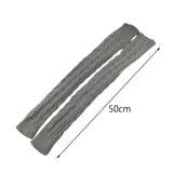 Maxbell Knitted Arm Warmer Long Fingerless Gloves Comfortable for Camping Outdoor Gray