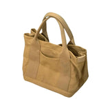 Maxbell Women Canvas Handbag Casual Tote Bag Durable and Soft Large Capacity Sturdy Khaki