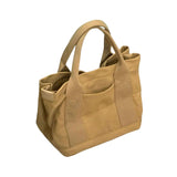 Maxbell Women Canvas Handbag Casual Tote Bag Durable and Soft Large Capacity Sturdy Khaki