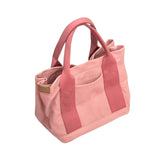 Maxbell Women Canvas Handbag Casual Tote Bag Durable and Soft Large Capacity Sturdy Pink