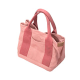 Maxbell Women Canvas Handbag Casual Tote Bag Durable and Soft Large Capacity Sturdy Pink