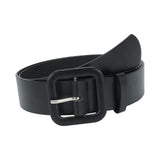 Maxbell Female Waistband Solid Pin Buckle Belt Adjustable Belts for Sweater Blouse Black