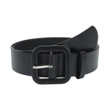 Maxbell Female Waistband Solid Pin Buckle Belt Adjustable Belts for Sweater Blouse Black