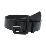 Maxbell Female Waistband Solid Pin Buckle Belt Adjustable Belts for Sweater Blouse Black