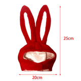 Maxbell Bunny Costume Headgear Cosplay Headband Rabbit Hat for Spring Festival