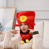 Maxbell Soft Plush Red Envelope Hat Costume Hats Headpiece Halloween Headdress