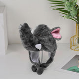 Maxbell Winter Cartoon Animal Hat Elephant Child Costume for Dress up Party Festival