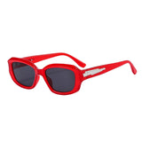 Maxbell Classic Sunglasses Comfortable Frame Unisex for Outdoor Biking Camping Red with Gray