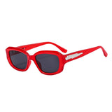 Maxbell Classic Sunglasses Comfortable Frame Unisex for Outdoor Biking Camping Red with Gray