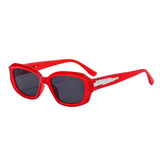 Maxbell Classic Sunglasses Comfortable Frame Unisex for Outdoor Biking Camping Red with Gray